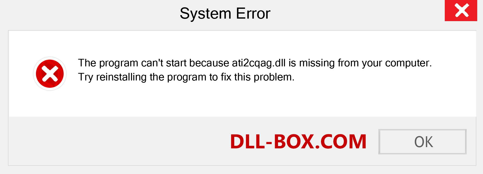  ati2cqag.dll file is missing?. Download for Windows 7, 8, 10 - Fix  ati2cqag dll Missing Error on Windows, photos, images